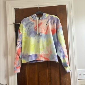Nike Women's Cropped Tye-Dye Sweatshirt